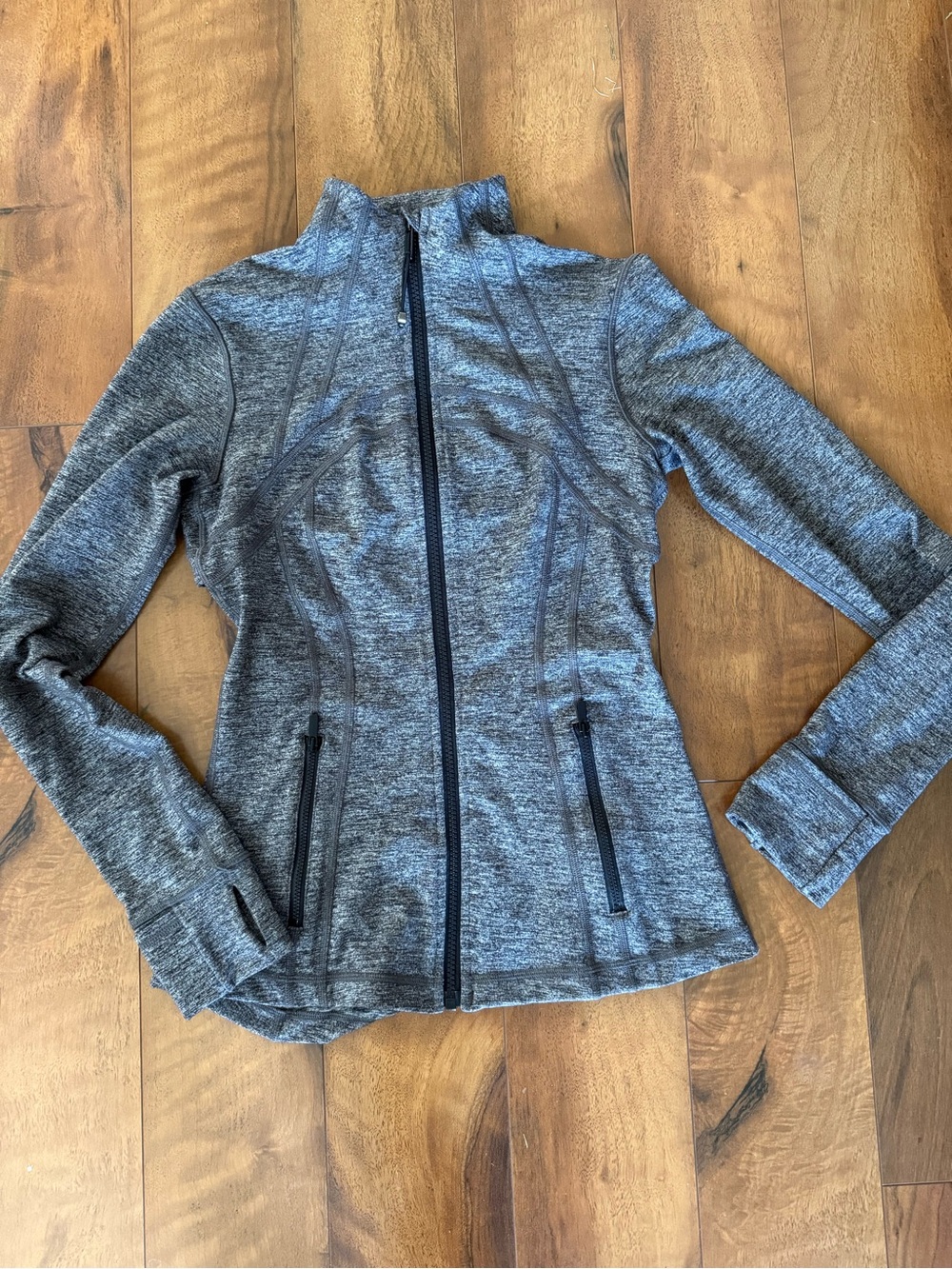 lululemon Define jacket in a heathered black